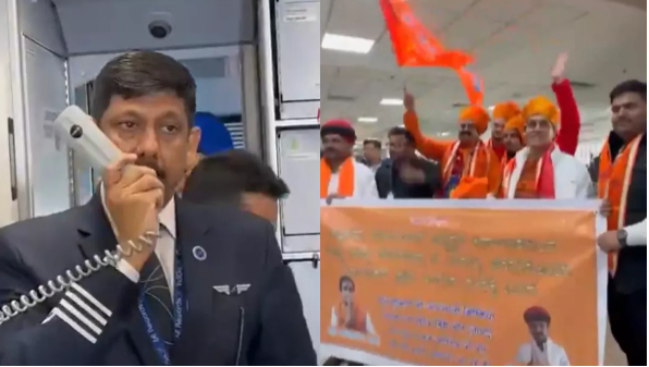 Amidst chants of ‘Jai Shri Ram,’ the first flight from Delhi to Ayodhya took off, showcasing enthusiasm among the passengers.