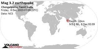 3.2 magnitude earthquake in Tamil Nadu: Center for Seismology