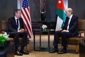 US Secretary of State Blinken meets the King of Jordan to stop the Gaza war from spreading