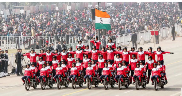 Republic Day 2024: The full-dress rehearsal of the Republic Day parade showcased the saga of women power and valor.