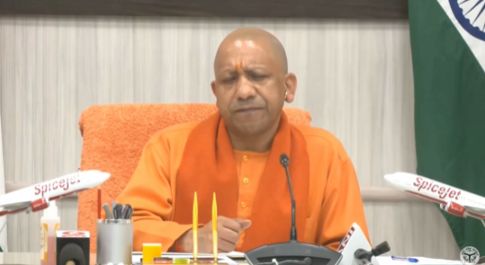 Lucknow: Chief Minister Yogi Adityanath virtually inaugurated SpiceJet’s air services from Ayodhya Lucknow: Chief Minister Yogi Adityanath virtually inaugurated SpiceJet’s air services from Ayodhya