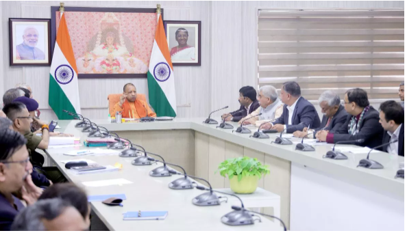 CM Yogi held a review meeting regarding the ground-breaking ceremony, stating that it is a means to accelerate industrial development across the nation.