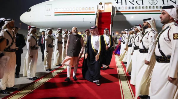 PM Modi’s Visit to Qatar: After his historic visit to the UAE, PM Modi receives a grand welcome in Qatar, where he will hold bilateral talks with Sheikh Tamim.