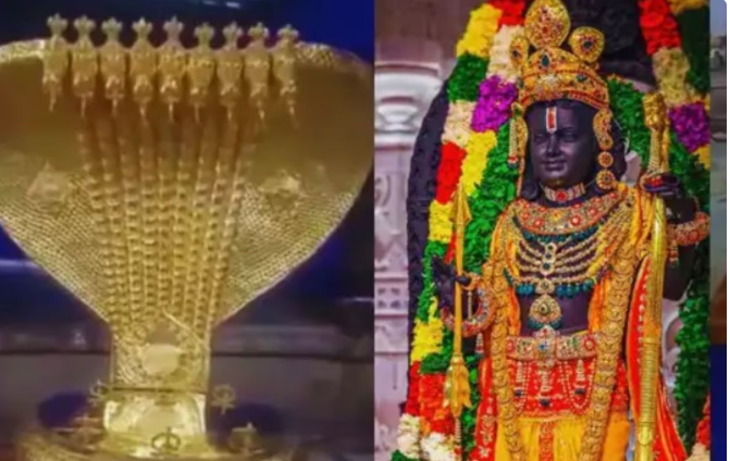 Ram Mandir: 11 golden vehicles arrived from America for Ram Lalla, adorned with a beautiful and precious throne.