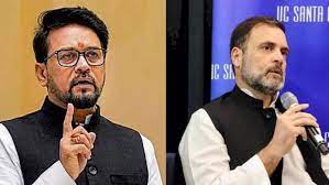 Rahul raised Modi’s caste issue to grab headlines: Anurag Thakur