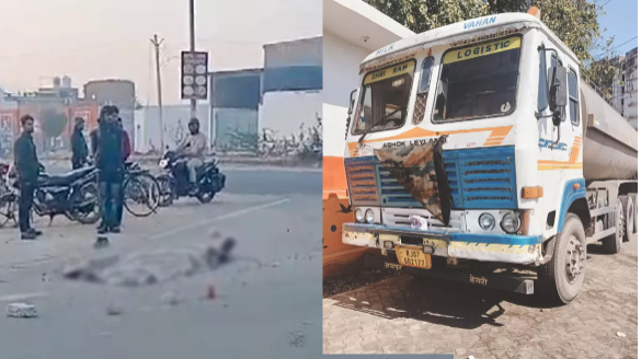 Haryana News: A tanker heading to Baba Ramdev’s factory ran over a young man, causing his death on the spot.