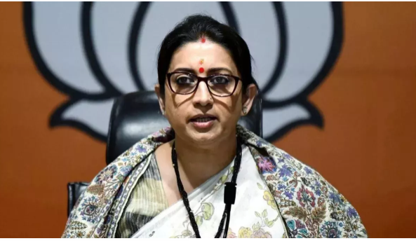 In New Delhi: Union Minister Smriti Irani launched a scathing attack on the Congress leader.