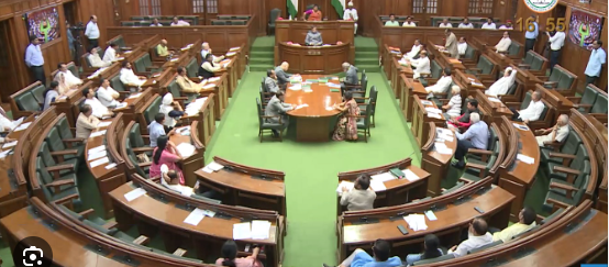 Delhi Assembly: Proceedings adjourned until Monday due to uproar, BJP stages protest outside the Assembly.