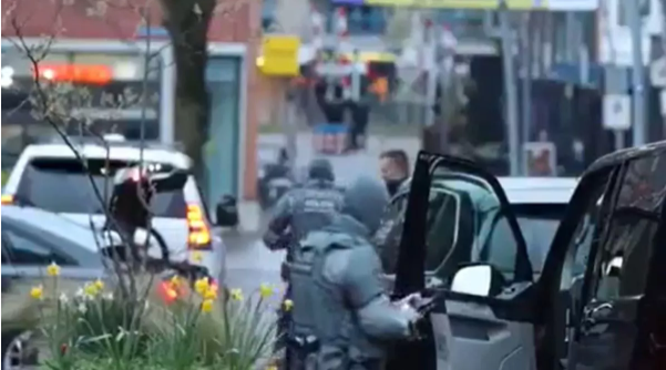 In the city of Ede in the European country of the Netherlands, dozens of people were barricaded in a building on Saturday.