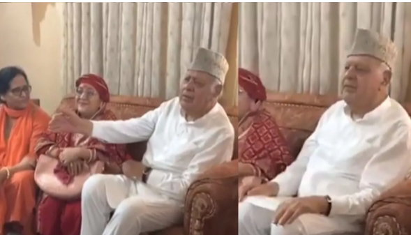 Former Jammu and Kashmir Chief Minister Farooq Abdullah arrived in Katra.