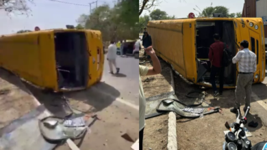 Photo of Noida Accident: Bus Carrying Students Overturns, Eight Injured