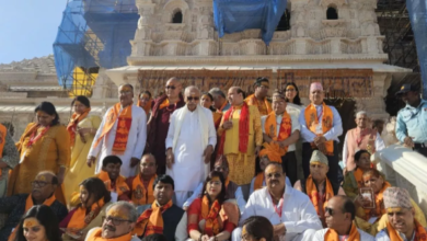Photo of Ayodhya Ram Mandir: On Monday, a group of 400 devotees from 30 countries, along with recitation of Hanuman Chalisa