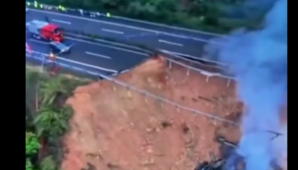 Heavy rains wreak havoc in China, section of highway collapses; at least 19 dead