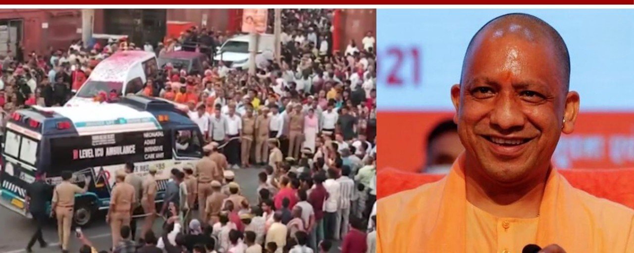 Humanity comes before tradition: CM Yogi Adityanath halts Vijayadashami procession to give way to ambulance Humanity comes before tradition: CM Yogi Adityanath halts Vijayadashami procession to give way to ambulance