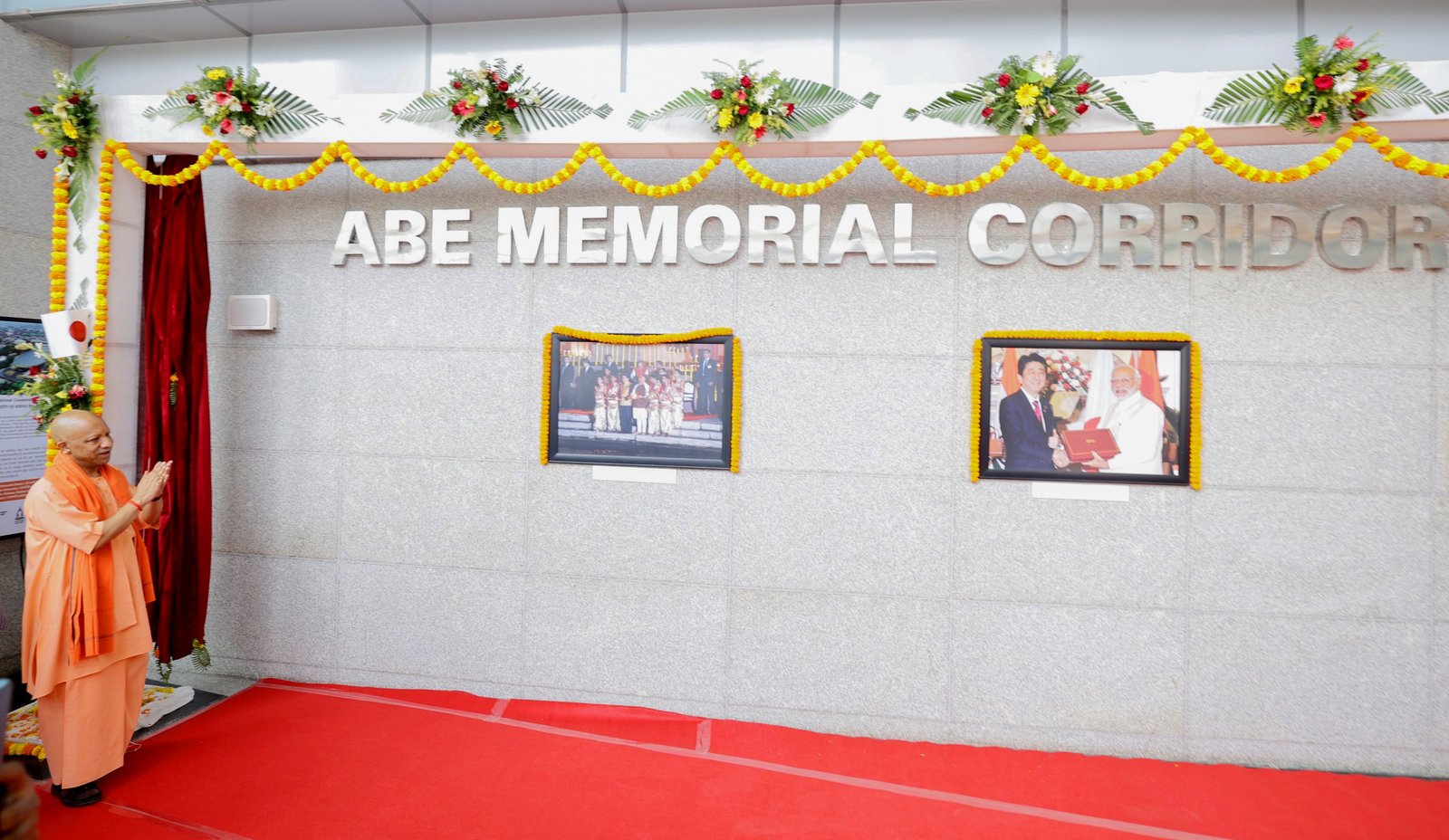 CM Yogi inaugurates ‘Abe Memorial Corridor’ at Rudraksh Convention Center in Varanasi